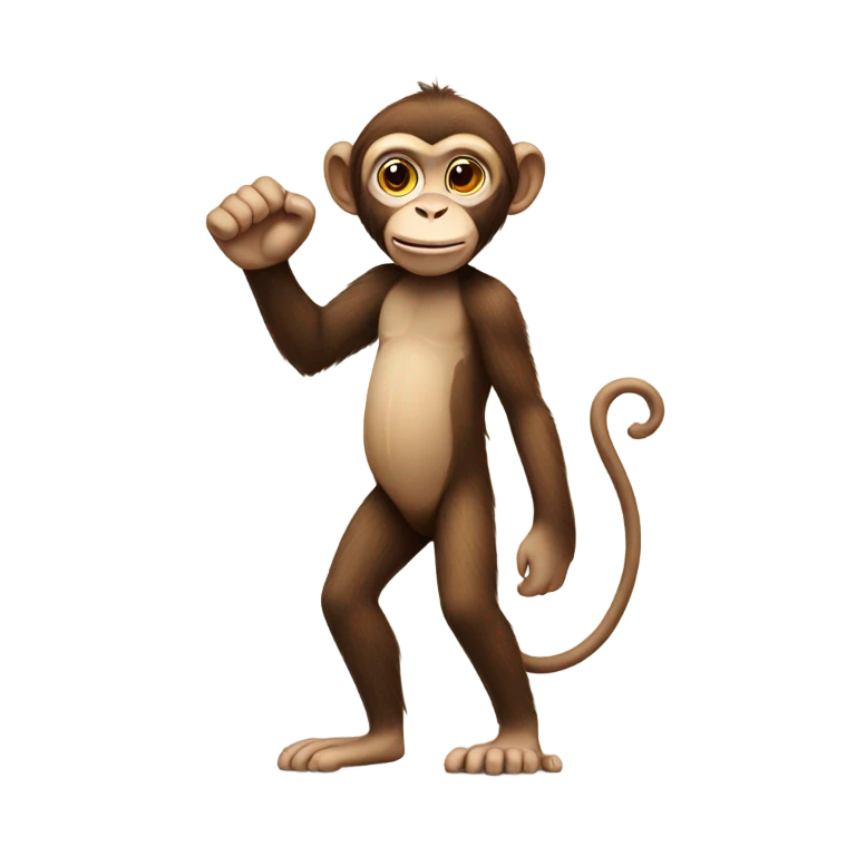 Monkey with one arm  emoji