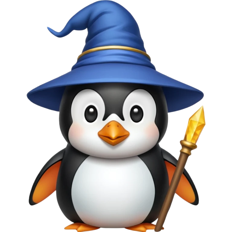 Penguin Wizard emoji