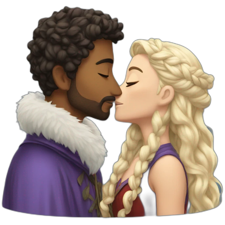 simon and winter king kissing emoji