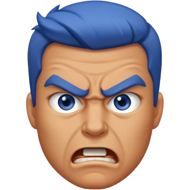 Créame una imagen de Ethan de Blu strike enojado emoji