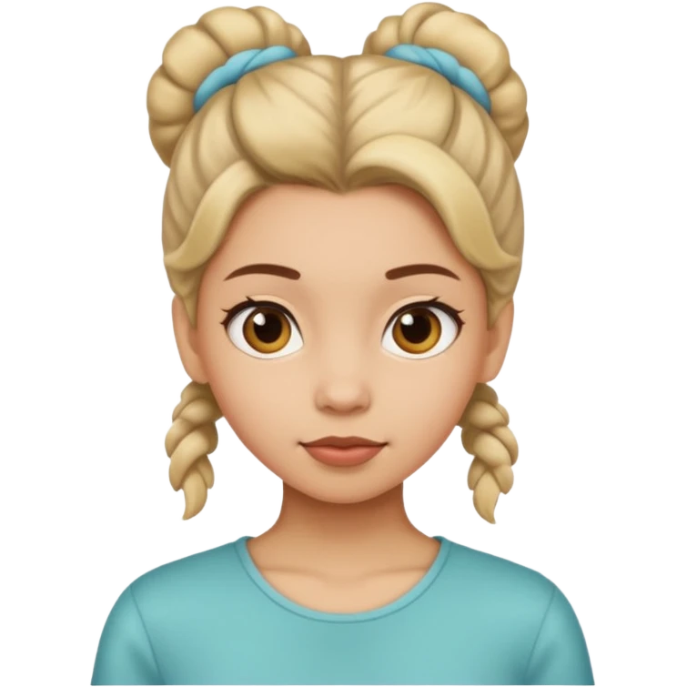 girl with hair up emoji