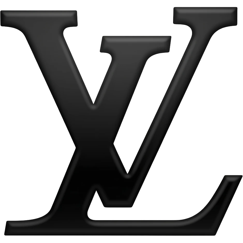 Louis Vuitton logo black emoji