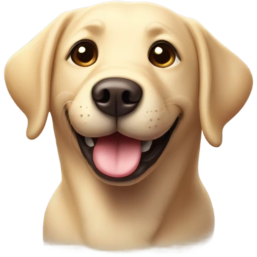 Smiling Labrador  emoji