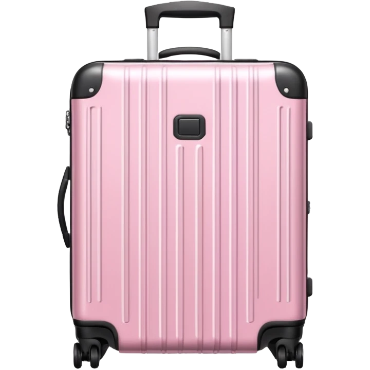 Baby pink rimowa suitcase  emoji