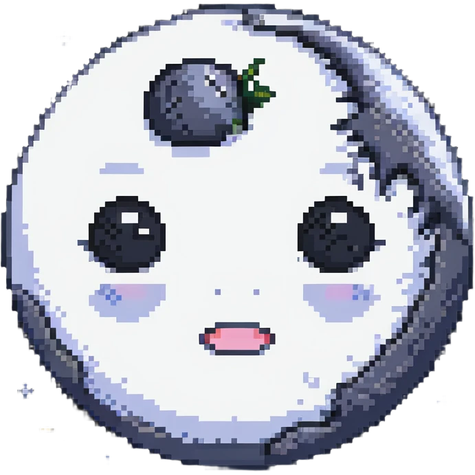 full moon with sleepy face, closed eyes and small z's floating emoji