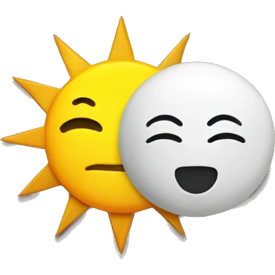 Calender, Sun and moon emoji