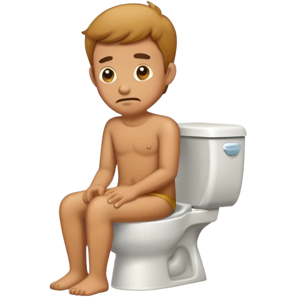 Man peeing In a toilet emoji
