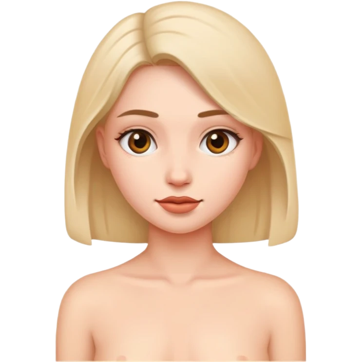 Девушка без одежды emoji