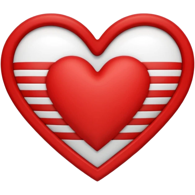 Adidas stripes heart emoji