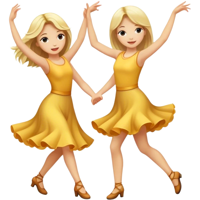 dance two kids blondy girls emoji