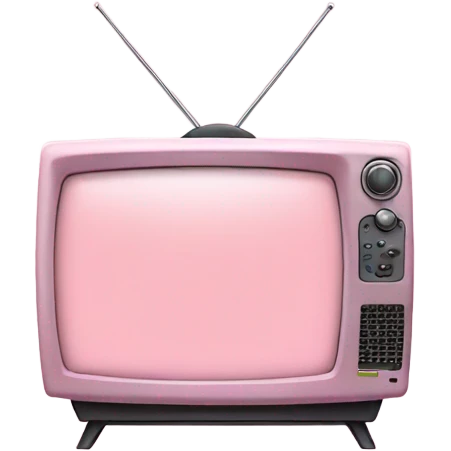 light pink television emoji