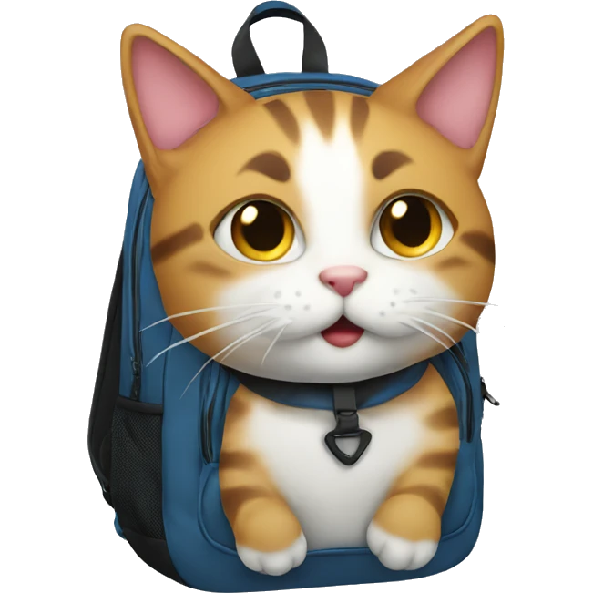 cat backpack emoji