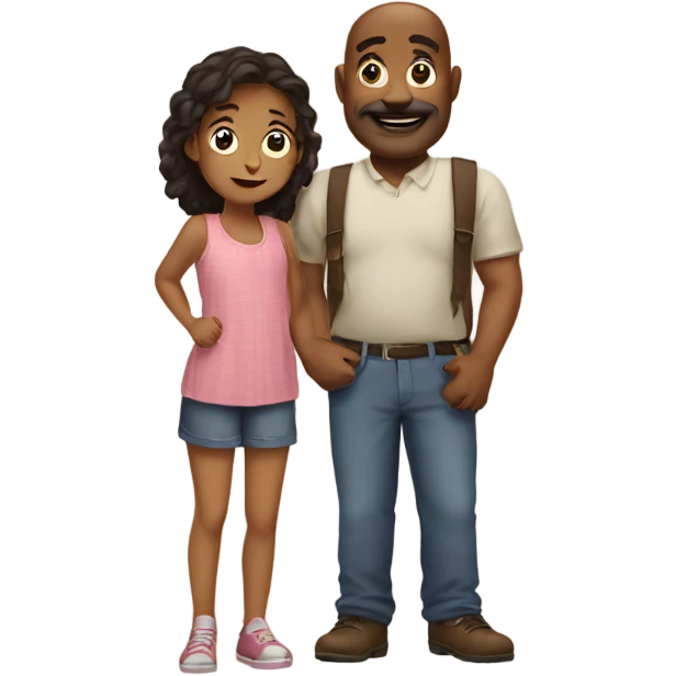 Dadson and girl  emoji