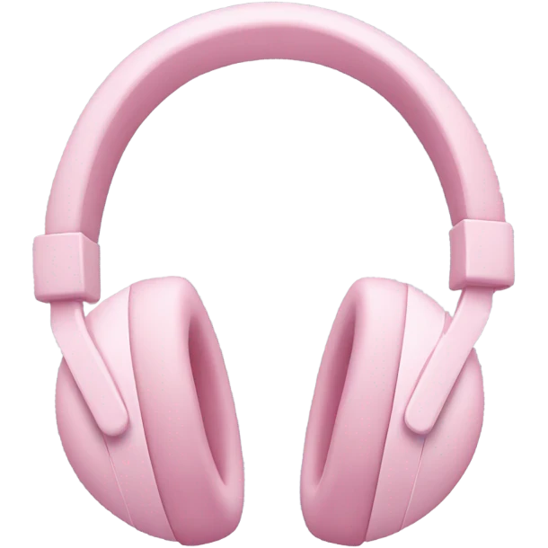 light pink headphones emoji