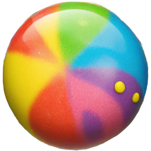 Person as a chewy jawbreaker emoji
