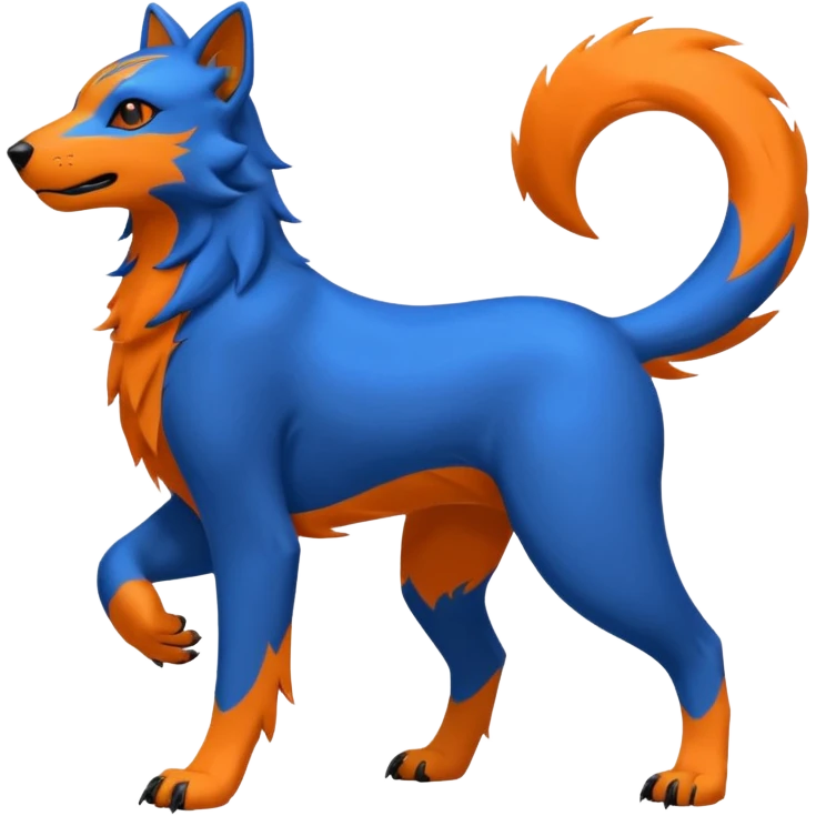 Houndour-Electrike-Fakémon-hybrid-creature (full body)  emoji