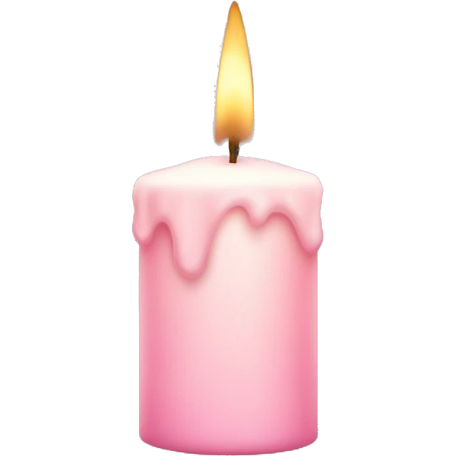 light pink candle emoji