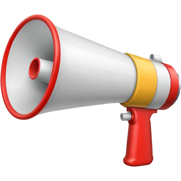 megaphone white emoji