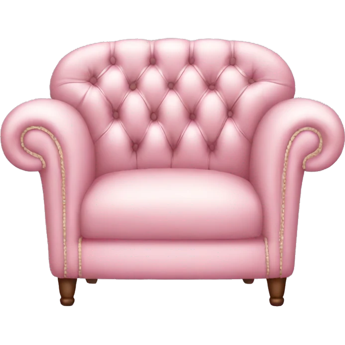 Pastel pink Chesterfield emoji