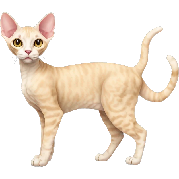 Devon Rex Cat Full Body emoji
