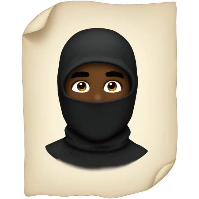 kanye with black balaclava emoji  emoji