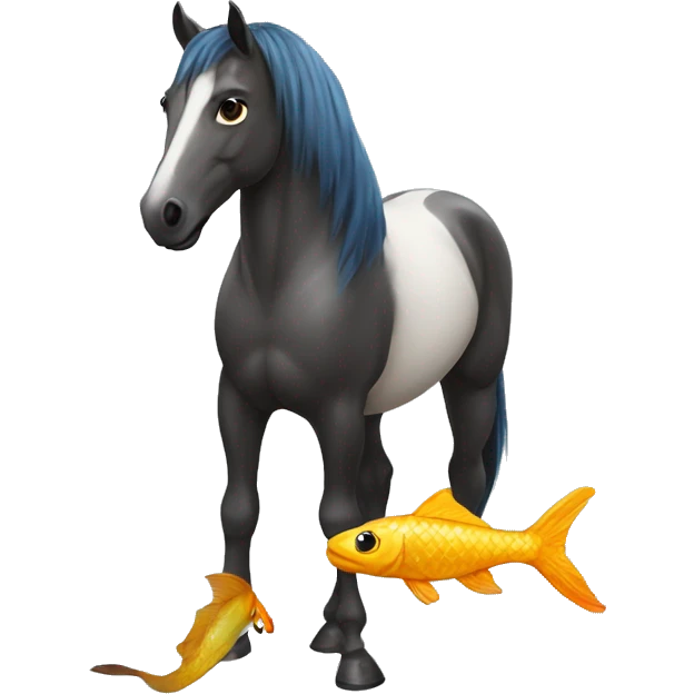 Horse with fish tail emoji