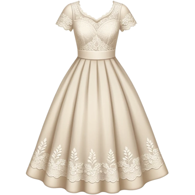 Lace white dress emoji