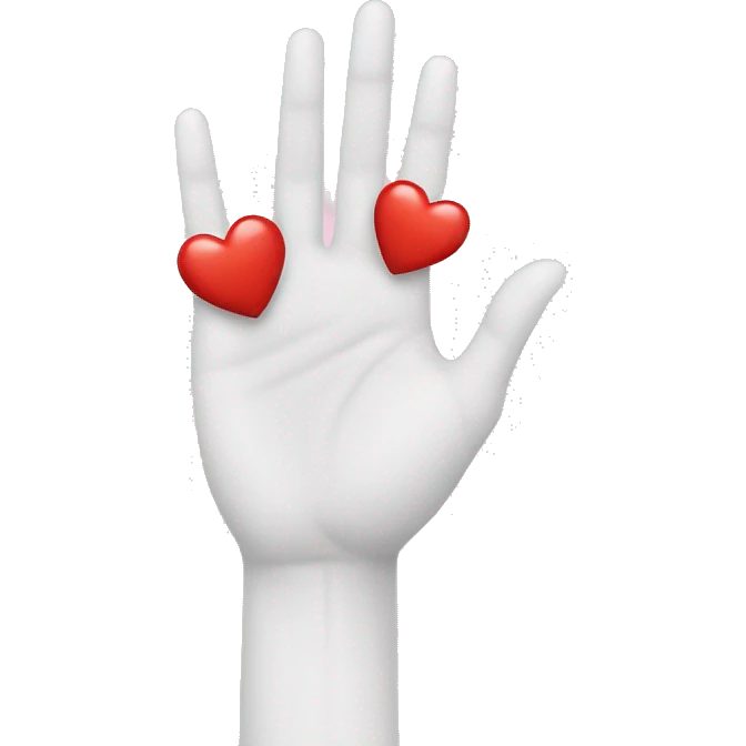 Coeur avec les mains emoji