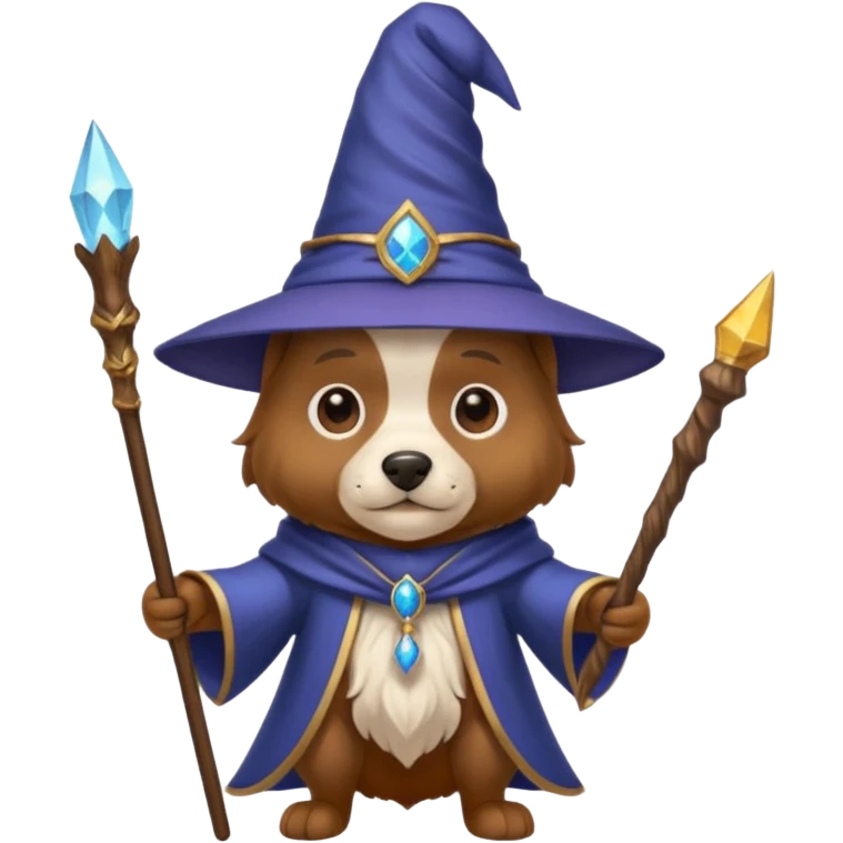Dog wizard emoji