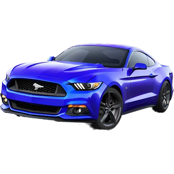 2017 ford mustang grapper blue with purple wheels emoji