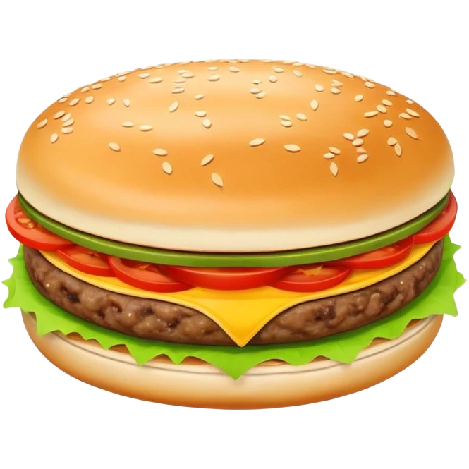 Xi'an Roujiamo Chinese hamburger with meat filling in flatbread, simplified emoji style with bold outlines and bright colors, cartoon style Shaanxi breakfast sandwich emoji