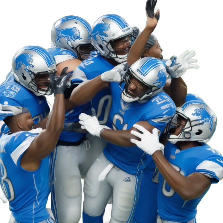Detroit lions winning emoji