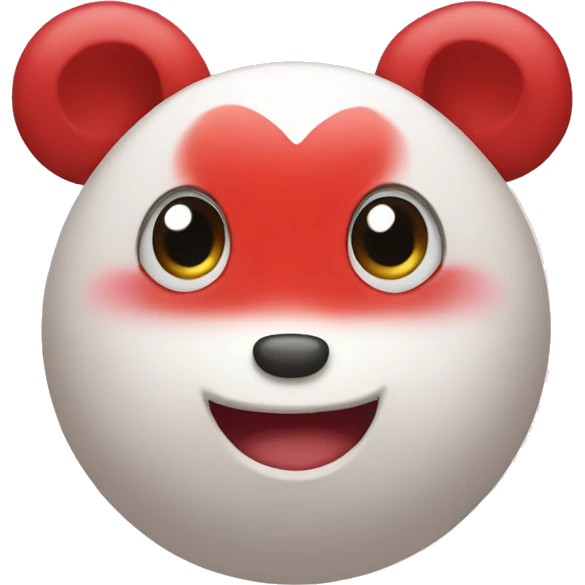 red cute happy heart  emoji