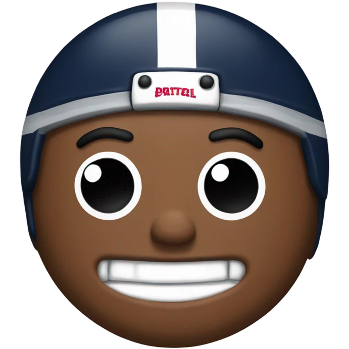 Patriots player gingerbread man emoji