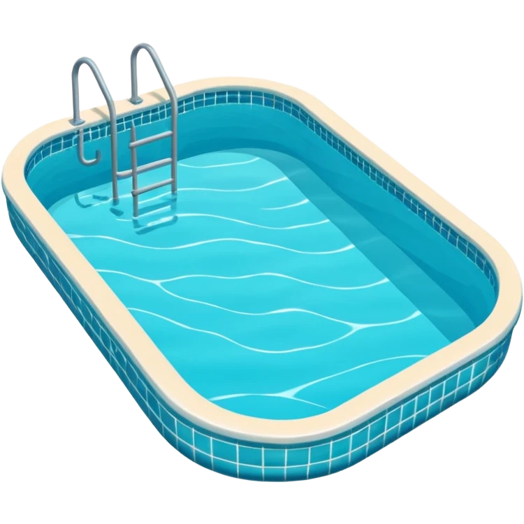 Pleasant swimming pool emoji