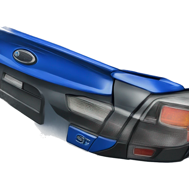 Blue Subaru WRX STI emoji