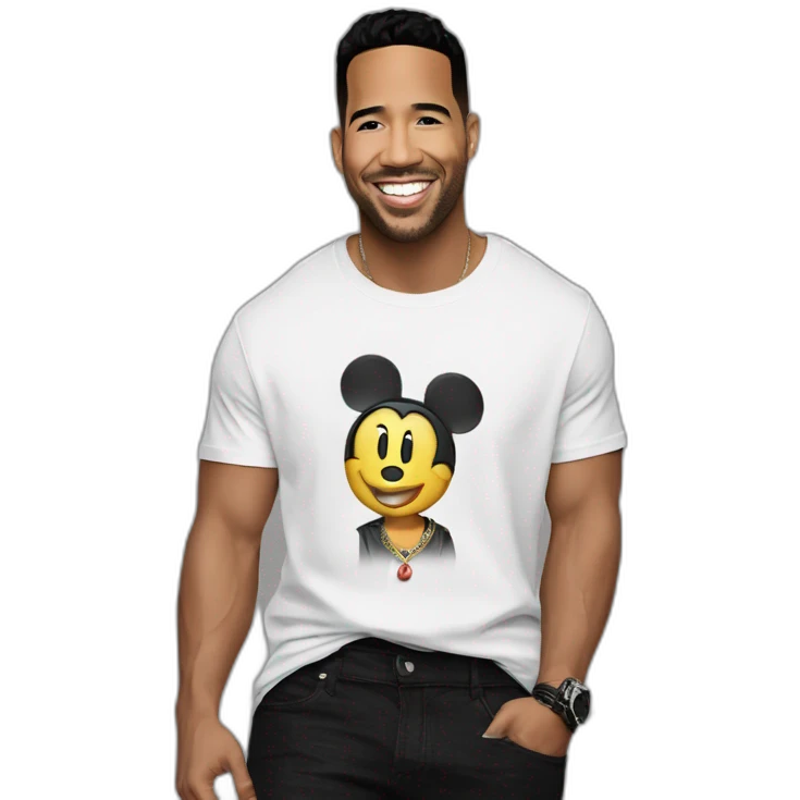 Romeo santos t-shirt mickey emoji