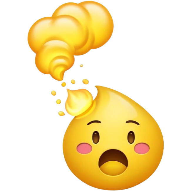 Emoji farting emoji