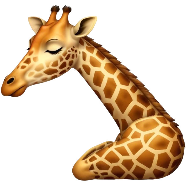 giraffe sleeping emoji