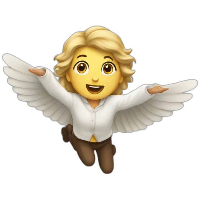 Persone flying emoji