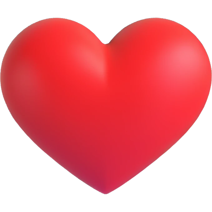 red heart emoji