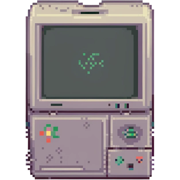 CRT screen cracked with a blinking “404” emoji