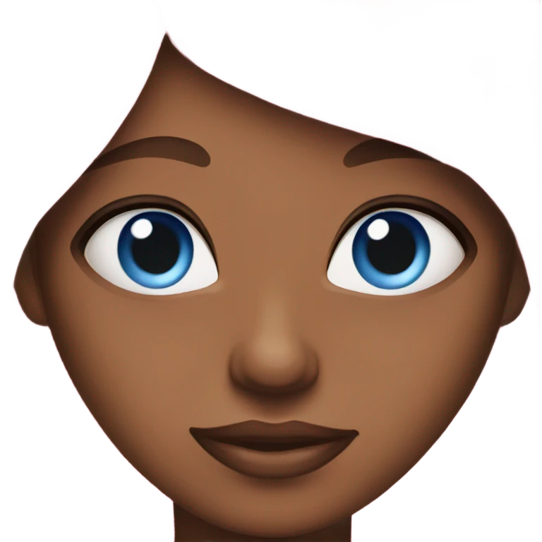 Pink and blonde hair women with blue eyes emoji