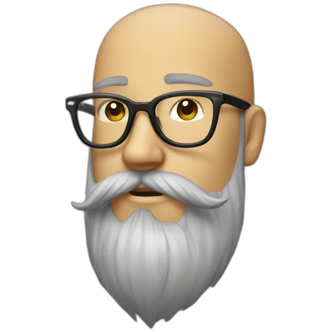 beard hipster glasses emoji