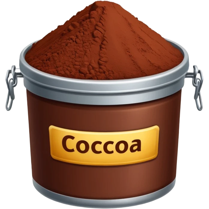 container of cocoa powder emoji