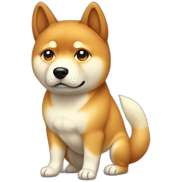 shiba dog sad emoji