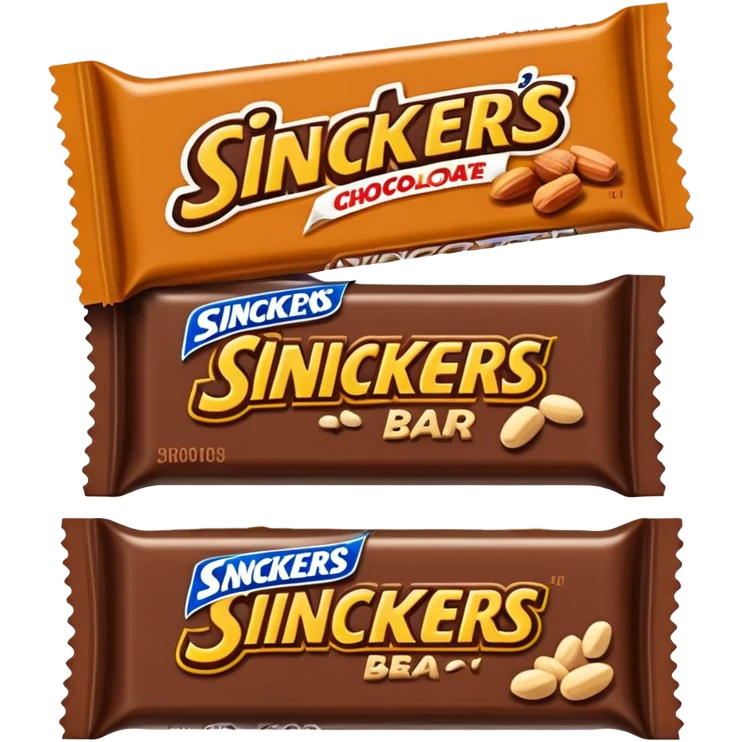 Snickers chocolate bar emoji