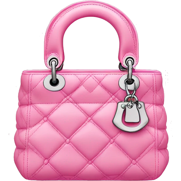 Pink lady dior bag emoji