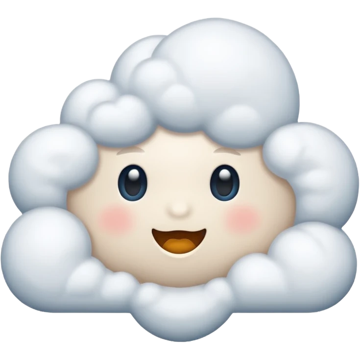 snowy cloud emoji