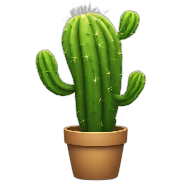 Techno music cactus emoji